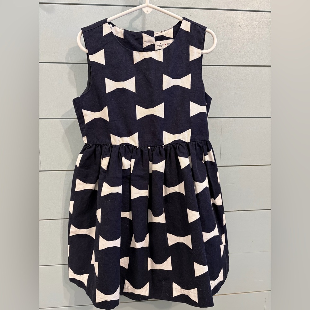 Kate Spade X GAP navy party flower girl size S 4-5 - Picture 2 of 6